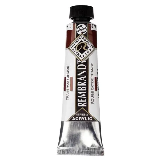 Säker betalning Rembrandt akrylfärg 40 ml Transparent Oxide Red - 378