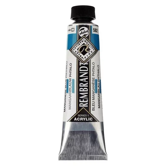 Trygg betalning Rembrandt akrylfärg 40 ml Manganese Blue Phthalo - 582