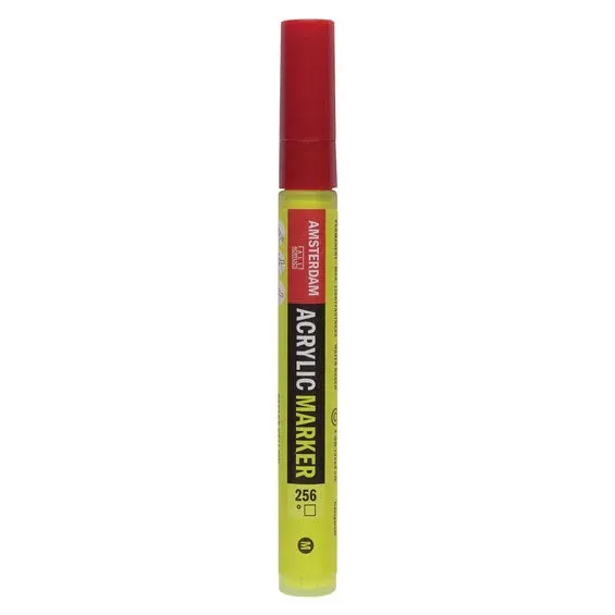 Amsterdam akrylmarker 4 mm Reflex Yellow - 256 – UV, UV-färg Snabb leverans
