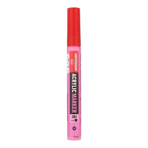 Amsterdam akrylmarker 4 mm Quinacridone Rose Light - 385 Nedsatt pris