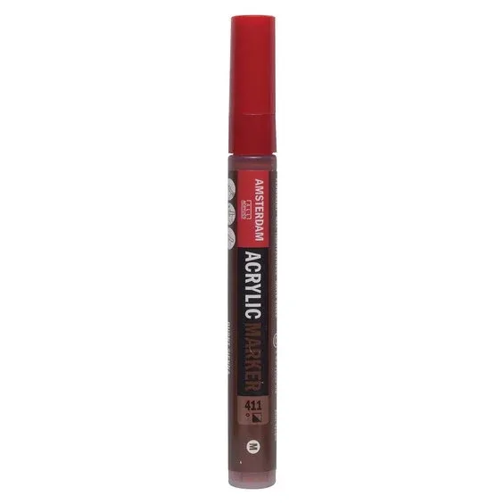 Snabb frakt Amsterdam akrylmarker 4 mm Burnt Sienna - 411