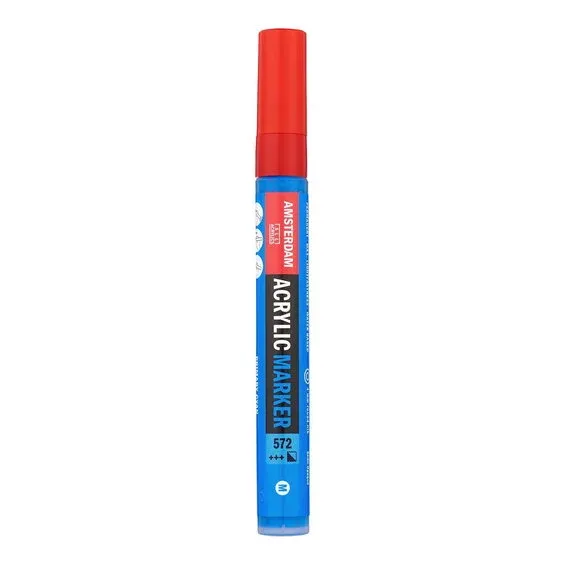 Amsterdam akrylmarker 4 mm Primary Cyan - 572 Trygg betalning