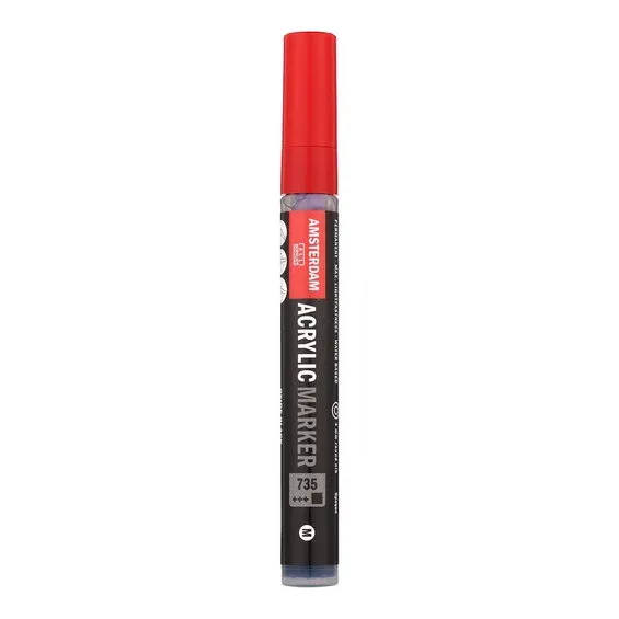 Snabb frakt Amsterdam akrylmarker 4 mm Oxide Black - 735