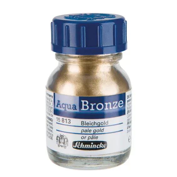 Säker betalning Schmincke Aqua Bronze, vattenlösligt metallicpulver 20 ml, Pale Gold 15 813