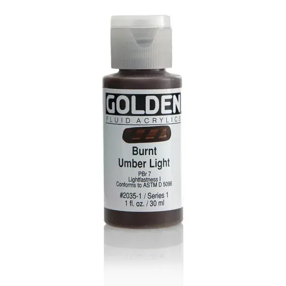 Expressleverans Golden Fluid Acrylics 30 ml - 2035 Burnt Umber Light