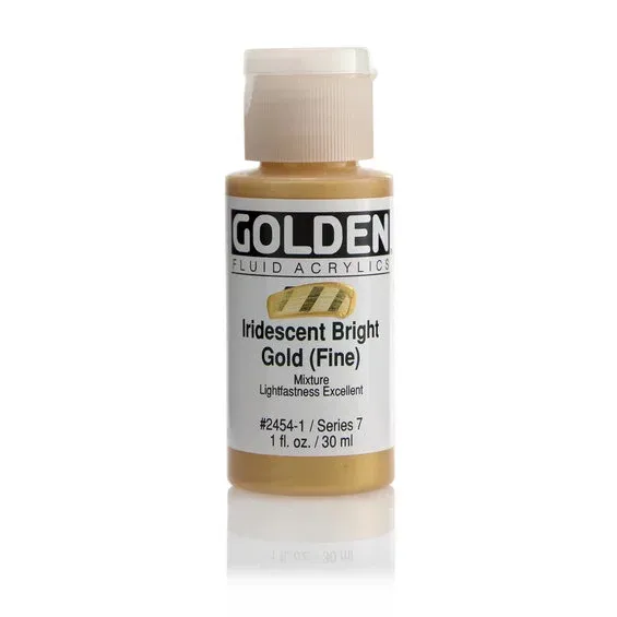 Trygg betalning Golden Fluid Acrylics 30 ml - 2454 Iridescent Bright Gold F.