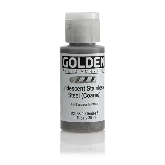 Kundfavorit Golden Fluid Acrylics 30 ml - 2458 Iridescent Stainless Steel