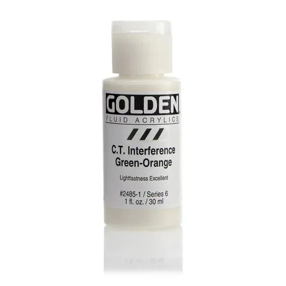 Endast idag Golden Fluid Acrylics 30 ml - 2485 C.T. Interference Green-Orange