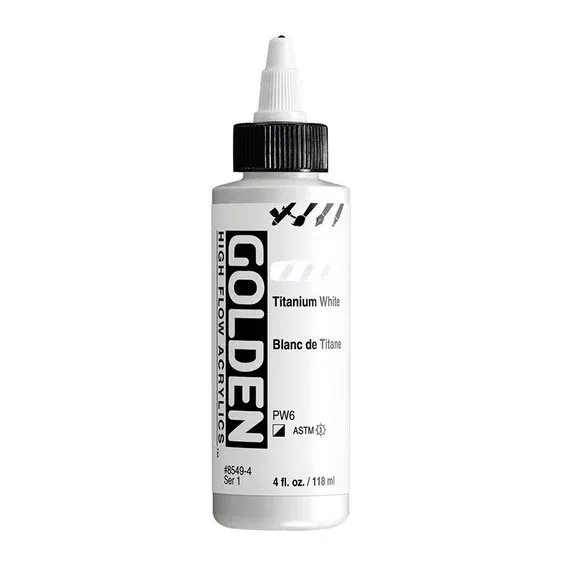 Golden Artist High Flow Acrylics 118 ml – Titanium white #8549 series 1 Populär