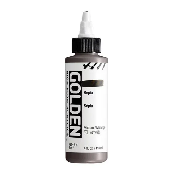 Köp nu Golden Artist High Flow Acrylics 118 ml – Sepia #8546 series 2