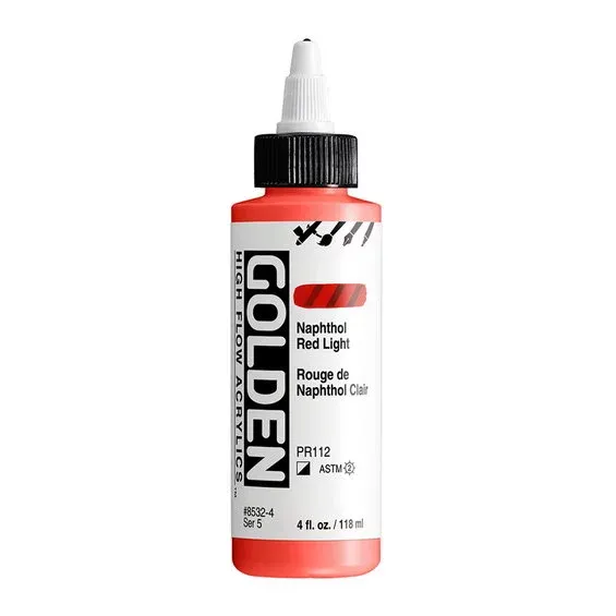 Golden Artist High Flow Acrylics 118 ml – Napthol red #8532 series 5 Fri frakt