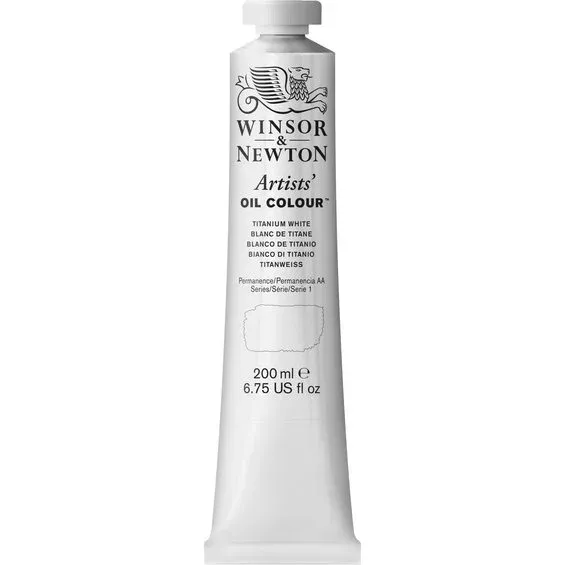 Winsor & Newton Artists' oljefärg 200 ml Titanium white 644 Reapris