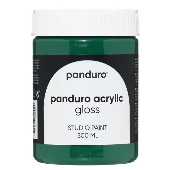 Bästa pris Panduro Acrylic Gloss blank akrylfärg 500 ml Emerald green