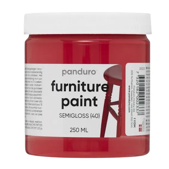 Begränsad tid Panduro Furniture Paint möbelfärg, djupröd 250 ml