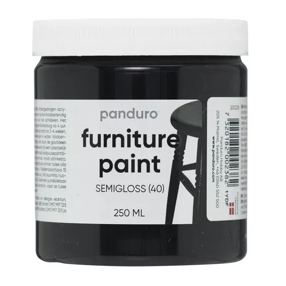 Panduro Furniture Paint möbelfärg, svart 250 ml Snabb frakt
