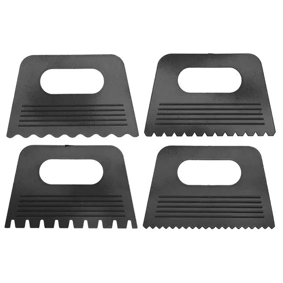 Plastskrapor målarknivar 4-pack för att skapa mönster och effekter i färg och lera Bästa pris