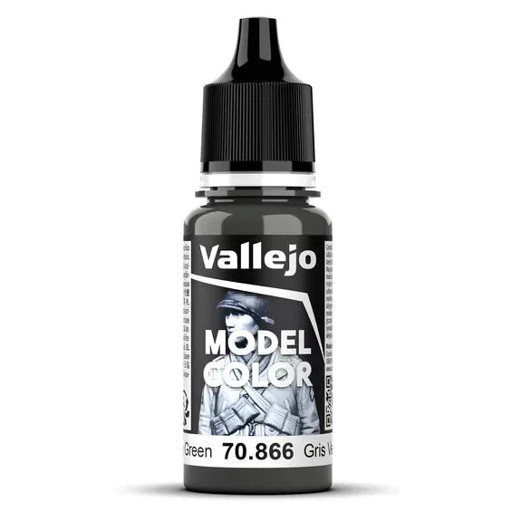 Vallejo Model Color 18 ml Grey green mat 866 Lågt pris