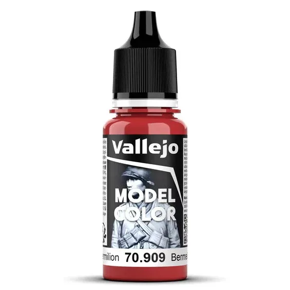 Kampanjpris Vallejo Model Color 18 ml Vermilion mat 909