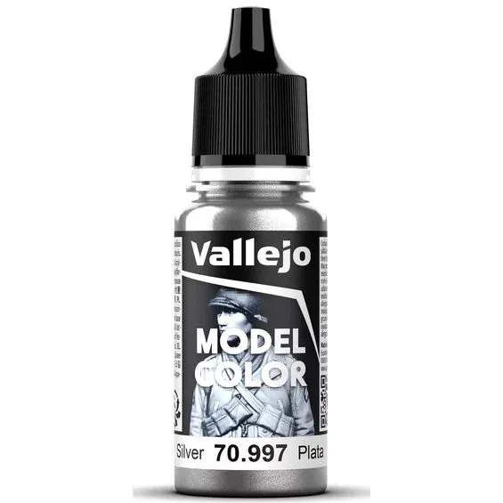 Sista chansen Vallejo Model Color 18 ml Silver metallic 997