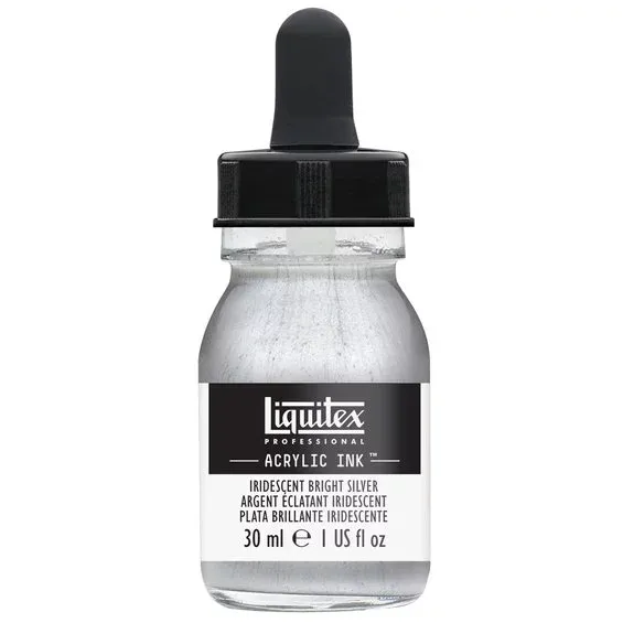 Liquitex Professional Acrylic Ink 30 ml – Iridescent bright silver 236 Utförsäljning