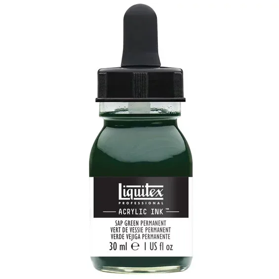 Premium Liquitex Professional Acrylic Ink 30 ml – Sap green permanent 315