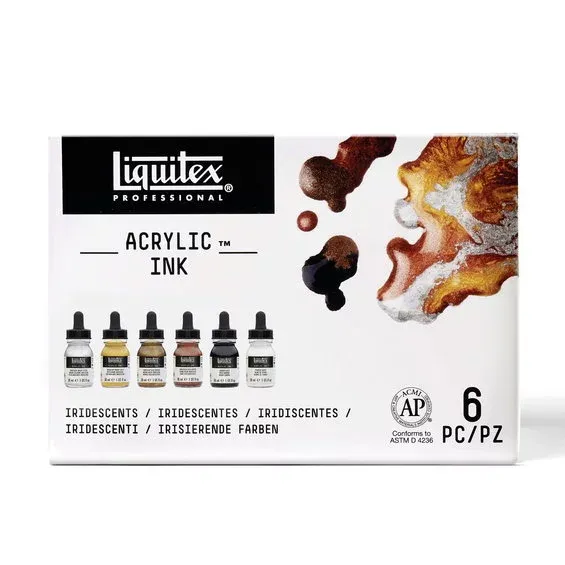 Trygg betalning LX Ink acrylic 6x30ml iridis.