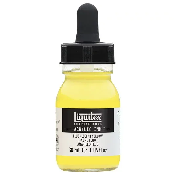 Liquitex Professional Acrylic Ink 30 ml – Fluorescent yellow 981 Beställ idag