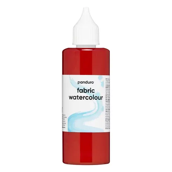 Trygg betalning Fabric Watercolour 85 ml – röd textilfärg akvarell
