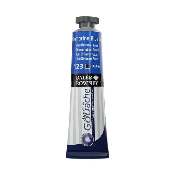 Daler-Rowney Aquafine Gouache 15 ml Ultramarine Blue Dark 123 Kundfavorit