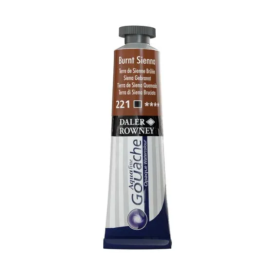 Daler-Rowney Aquafine Gouache 15 ml Burnt Sienna 221 Kundfavorit