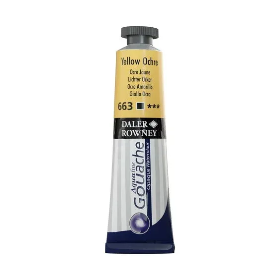 Kundfavorit Daler-Rowney Aquafine Gouache 15 ml Yellow Ochre 663