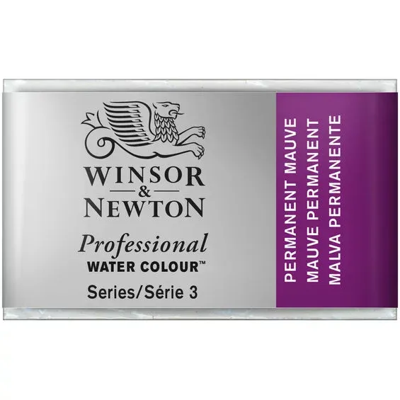 Billigare Winsor & Newton Professional akvarellfärg helkopp Permanent Mauve 491