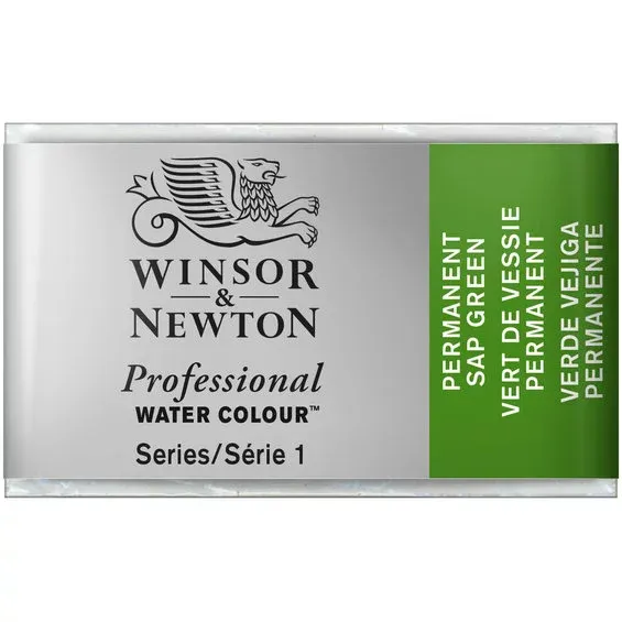 Winsor & Newton Professional akvarellfärg helkopp Permanent Sap Green 503 Köp online