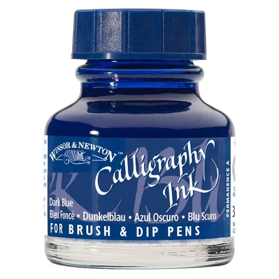 Winsor & Newton Calligraphy Ink, Transparent 30 ml Dark Blue 222 Bästa pris