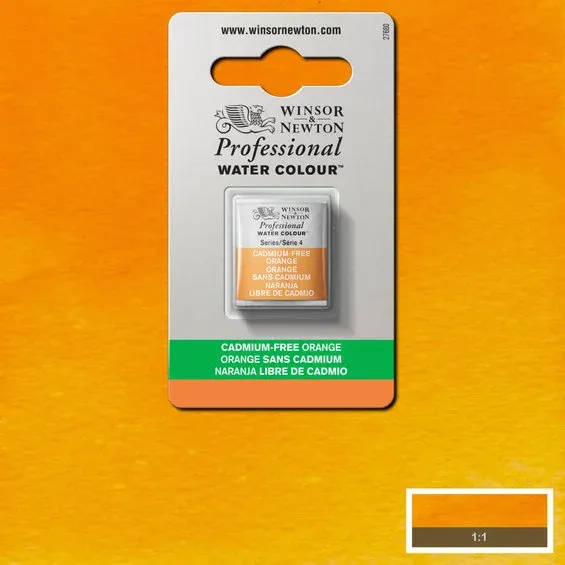 Rabatter Winsor & Newton Professional akvarellfärg halvkopp Cadmium-Free Orange 899