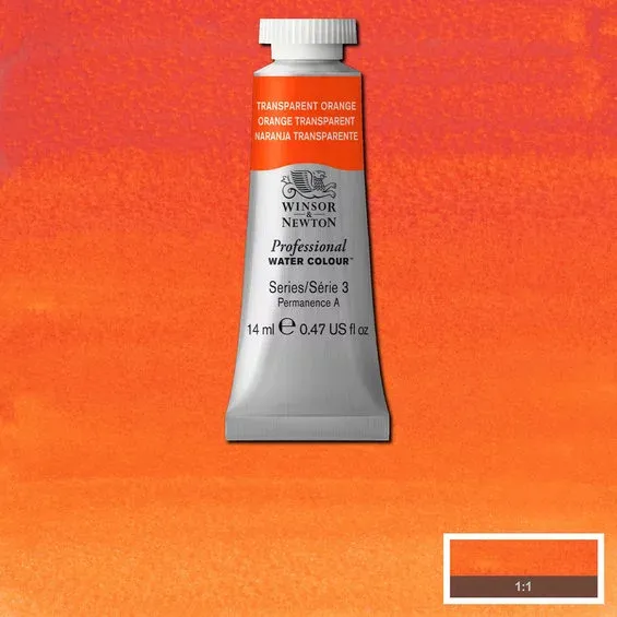 Fynd Winsor & Newton Professional akvarellfärg 14 ml Orange Transparent 650