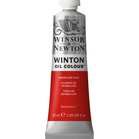 Nyhet Winsor & Newton Winton oljefärg 37 ml Vermilion Hue 682