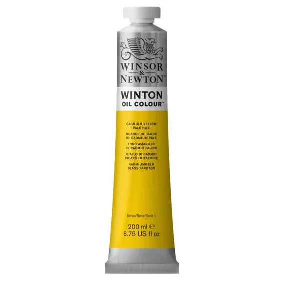 Winsor & Newton Winton oljefärg 200 ml Cadmium Yellow Pale Hue 119 Snabb leverans
