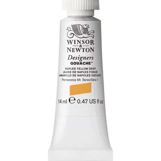 I lager Winsor & Newton Designers gouache 14 ml Naples yellow deep 425