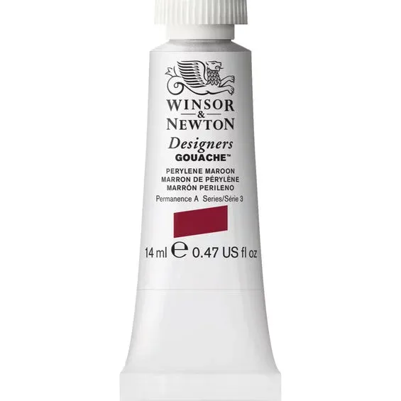Nedsatt pris Winsor & Newton Designers gouache 14 ml Perylene maroon 507