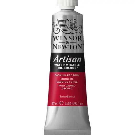 Erbjudande Winsor & Newton Artisan vattenlöslig oljefärg 37 ml Cadmium Red Dark 104