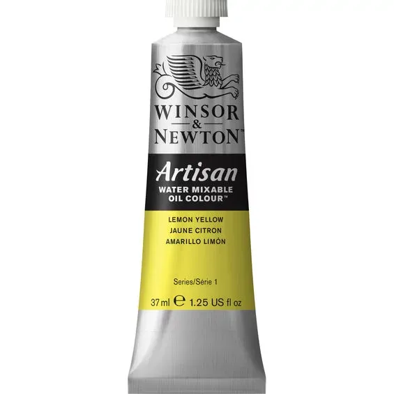 Fri frakt Winsor & Newton Artisan vattenlöslig oljefärg 37 ml Lemon Yellow 346