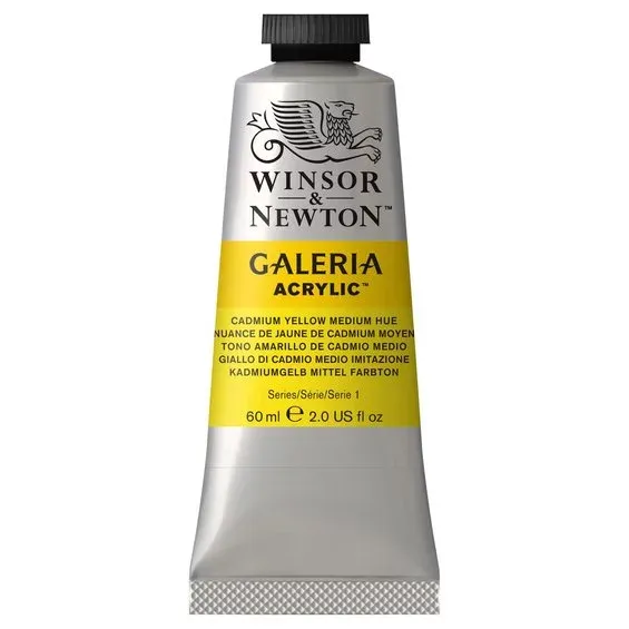 Winsor & Newton Galeria akrylfärg 60 ml Cadmium Yellow Medium Hue 120 Begränsat antal