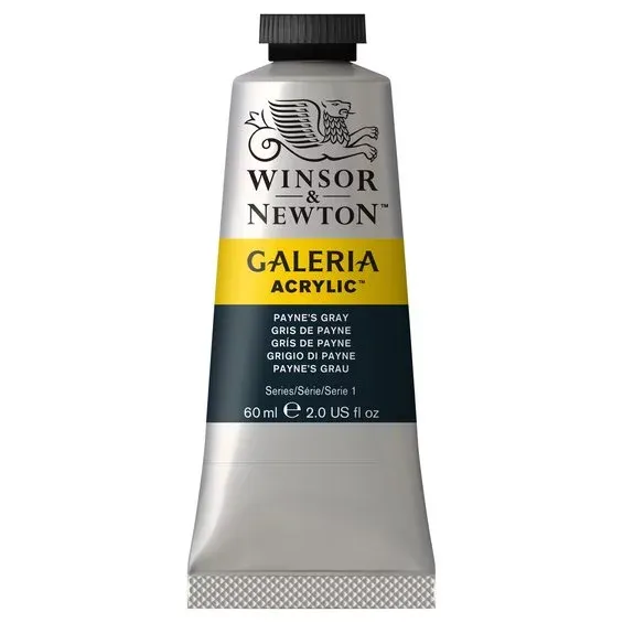 Snabb frakt Winsor & Newton Galeria akrylfärg 60 ml Payne's Gray 465