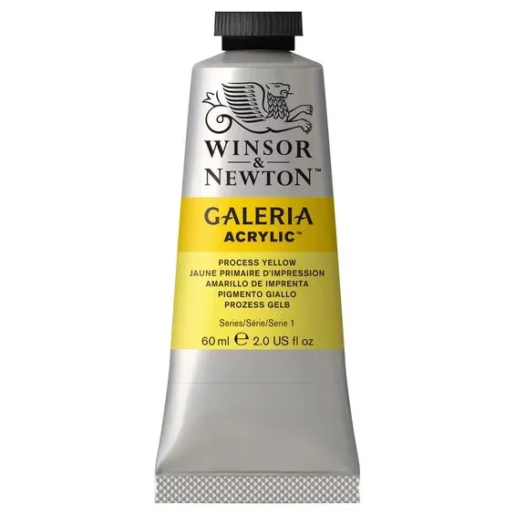 Winsor & Newton Galeria akrylfärg 60 ml Process Yellow 527 Begränsat antal