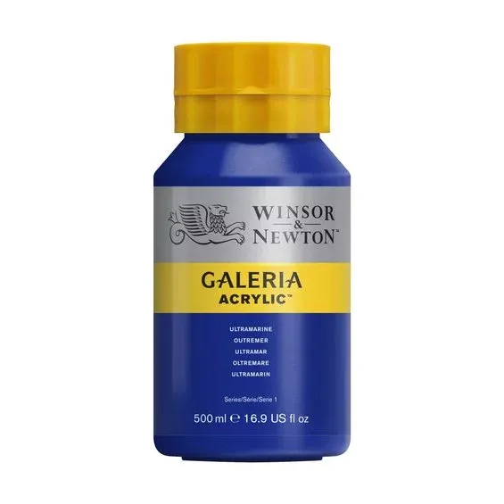 Winsor & Newton Galeria akrylfärg 500 ml Ultramarine 660 Säker betalning