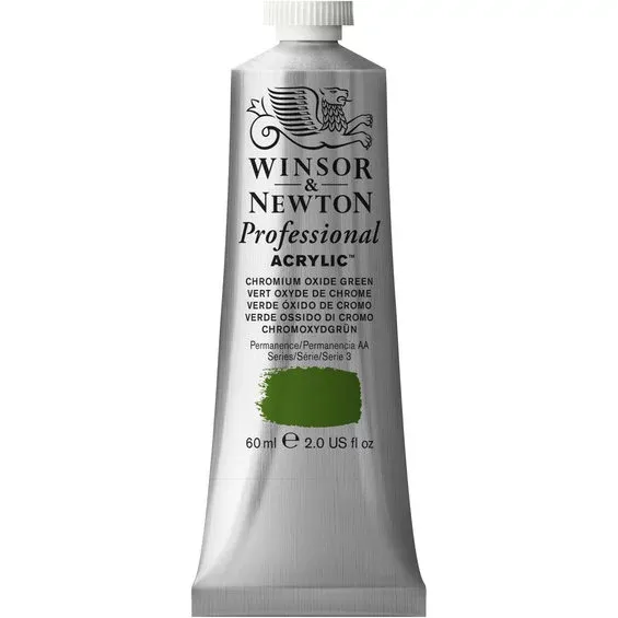 Säker betalning Winsor & Newton Professional akrylfärg 60 ml Chromium Oxide Green 162