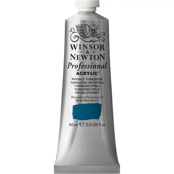 Winsor & Newton Professional akrylfärg 60 ml Phthalo Turquoise 526 Trygg betalning