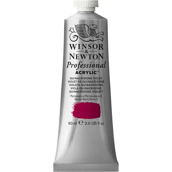 Winsor & Newton Professional akrylfärg 60 ml Quinacridone Violet 550 Lågt pris