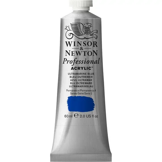 Kampanjpris Winsor & Newton Professional akrylfärg 60 ml Ultramarine Blue 664